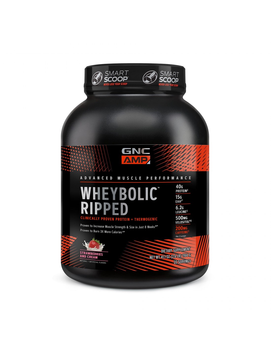 Gnc Wheybolic Ripped Proteina Din Zer Cu Aroma De Capsuni G