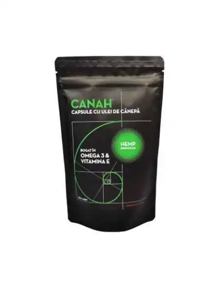 Capsule cu Ulei de Canepa 180 cps Canah, Stres