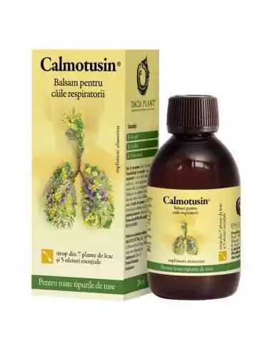 Calmotusin Sirop - 7 plante de leac si 5 uleiuri esentiale 200 ml Dacia Plant, REMEDII NATURISTE