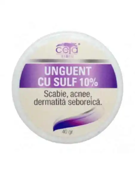 UNGUENT SULF 10% 40GR CUTIE Ceta, UNGUENTE/CREME/GELURI