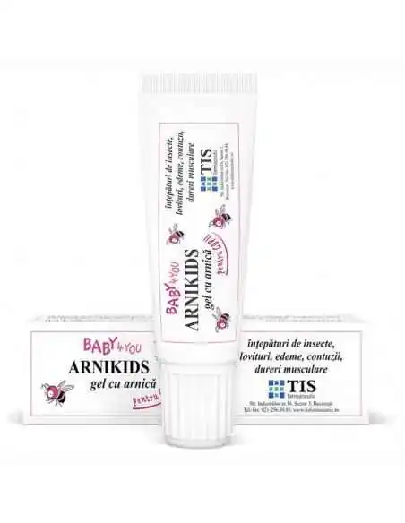 ARNIKIDS GEL CU ARNICA PT COPII 15ML TIS FARMACEUTIC, UNGUENTE/CREME/GELURI