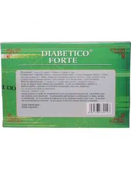 Diabetico Forte 27 cps Cici Tang, Terapia Diabetului