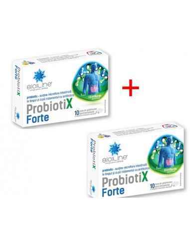 PROBIOTIX FORTE 10CPS 1+1 GRATIS HELCOR, REMEDII NATURISTE