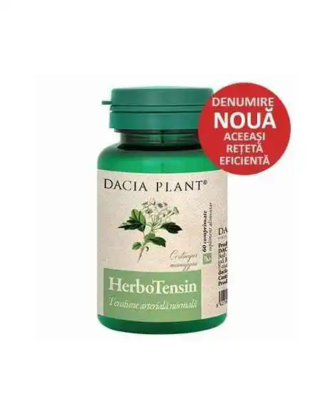 Herbotensin (Reglator al Tensiunii) 60 comprimate  Dacia Plant, REMEDII NATURISTE