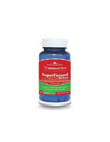 SUPERFECUND BARBATI 30 capsule Herbagetica, Tulburari Hormonale