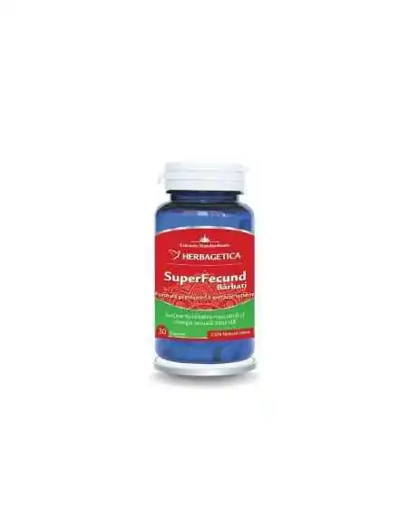 SUPERFECUND BARBATI 30 capsule Herbagetica, Tulburari Hormonale
