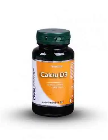 Calciu D3 60 capsule DVR Pharm, VITAMINE SI MINERALE