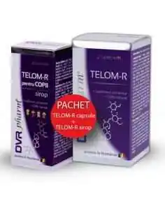 Telom R + Telom R sirop copii 120 cps + 150 ml DVR Pharm, REMEDII NATURISTE
