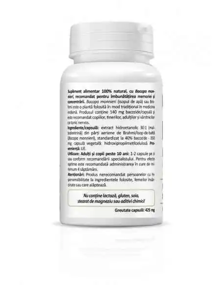 Bacopa Monnieri 30 cps Zenyth, Stres