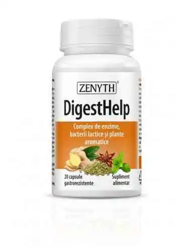 DigestHelp 20 capsule Zenyth, REMEDII NATURISTE