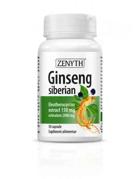 Ginseng Siberian 30 cpasule Zenyth, Sistemul nervos