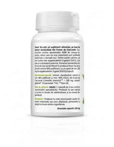 Green Tea Extract 30 capsule Zenyth, Sistemul nervos