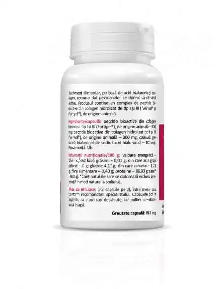 Hyaluronic Acid with Collagen Complex 30 capsule Zenyth, Sanatatea pielii