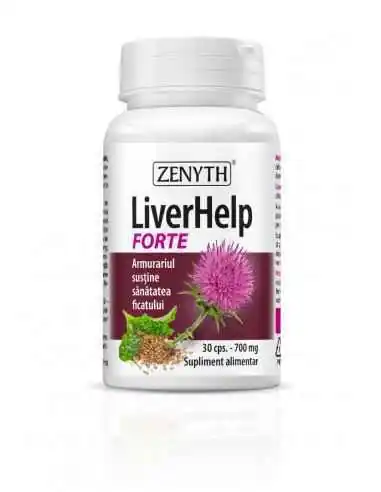 Liver Help Forte 30 capsule Zenyth, REMEDII NATURISTE