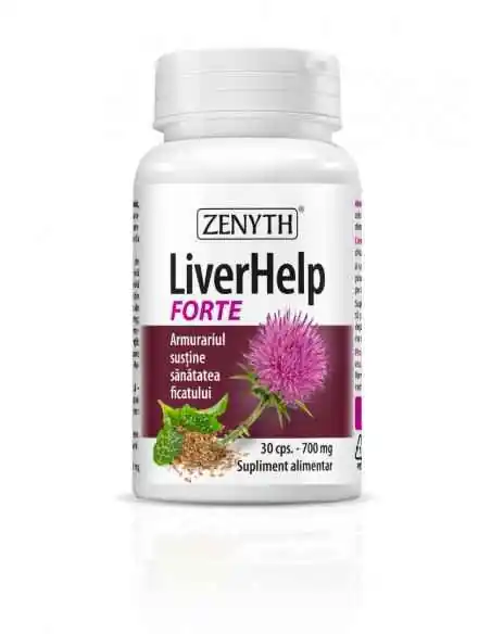 Liver Help Forte 30 capsule Zenyth, REMEDII NATURISTE