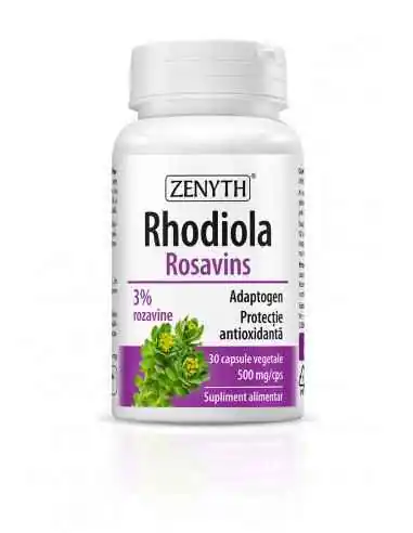 Rhodiola Rosavins 30 capsule Zenyth, REMEDII NATURISTE