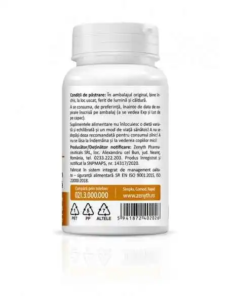 Rhodiola Salidrosidez 30 capsule Zenyth, REMEDII NATURISTE