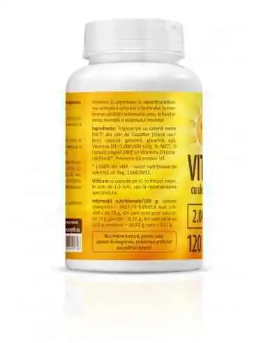 Super Vitamina D3 2000UI 120CPS - Zenyth, VITAMINE SI MINERALE