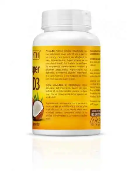 Super Vitamina D3 2000UI 120CPS - Zenyth, VITAMINE SI MINERALE