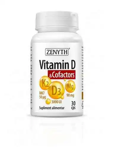 Vitamina D & Cofactors 30 capsule Zenyth, VITAMINE SI MINERALE