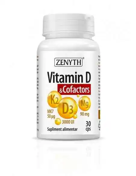 Vitamina D & Cofactors 30 capsule Zenyth, VITAMINE SI MINERALE