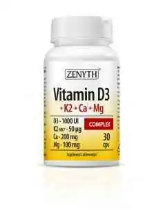 Vitamina D3 + K2 + Ca + Mg Complex 30 capsule Zenyth, VITAMINE SI MINERALE