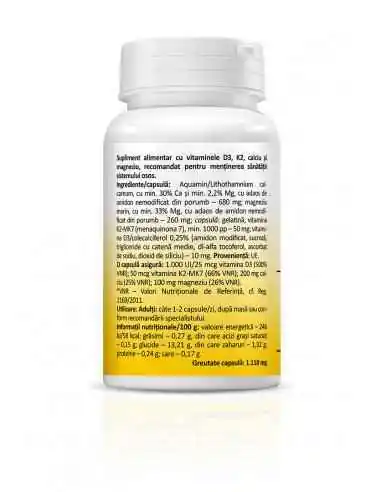 Vitamina D3 + K2 + Ca + Mg Complex 30 capsule Zenyth, VITAMINE SI MINERALE