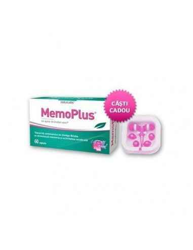 Memoplus 60 capsule Walmark + casti cadou, Stres