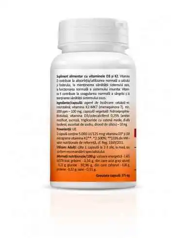 Vitamina D3 + K2 Forte 30 capsule Zenyth, VITAMINE SI MINERALE