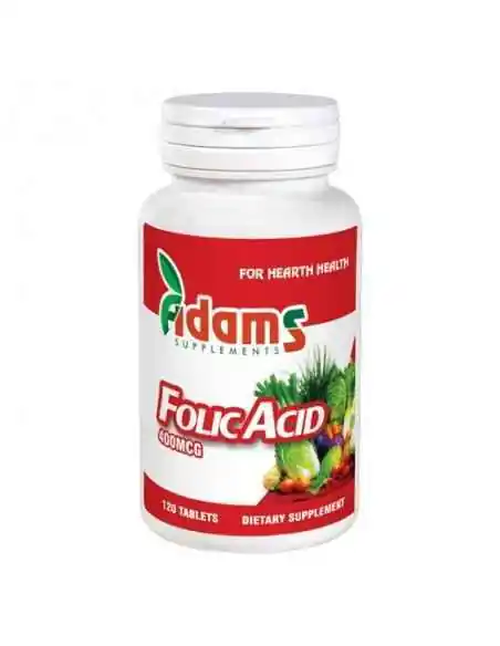 ACID FOLIC 400µg 120CPR Adams Vision, Fertilitate si potenta