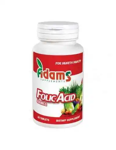 ACID FOLIC 400µg 30CPR Adams Vision, VITAMINE SI MINERALE