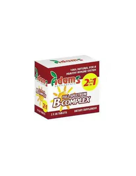 B-COMPLEX 30CPR 1+1 GRATIS Adams Vision, Sistemul nervos