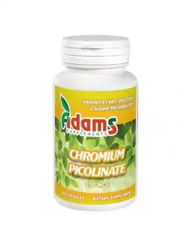 CHROMIUM PICOLINATE 200MCG 90CPS Adams Vision, REMEDII NATURISTE