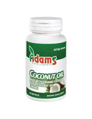 COCONUT OIL 1000MG 30CPS Adams Vision, Slabire