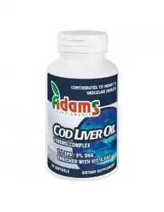 COD LIVER OIL 1000MG 90CPS Adams Vision, REMEDII NATURISTE 2