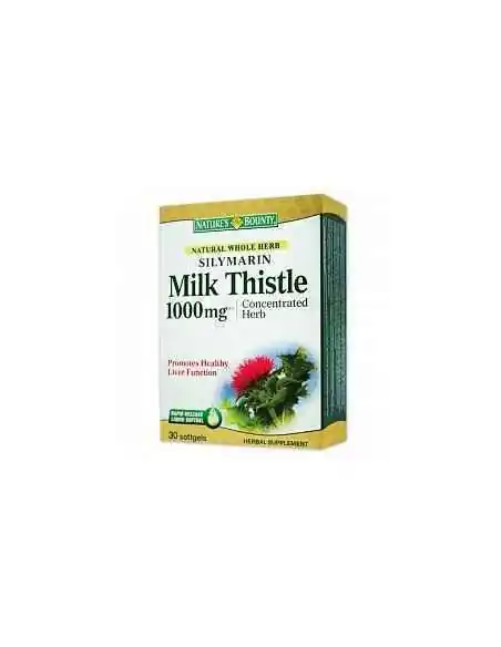 Silymarin Milk Thistle 1000mg  30 capsule Nature's Bounty, REMEDII NATURISTE