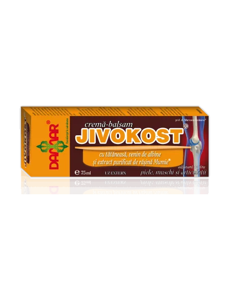 Crema - balsam JIVOKOST cu tataneasa, venin de albine si extract purificat de rasina Mumie Damar, UNGUENTE/CREME/GELURI