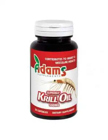 KRILL OIL 500MG 30CPS Adams Vision, REMEDII NATURISTE