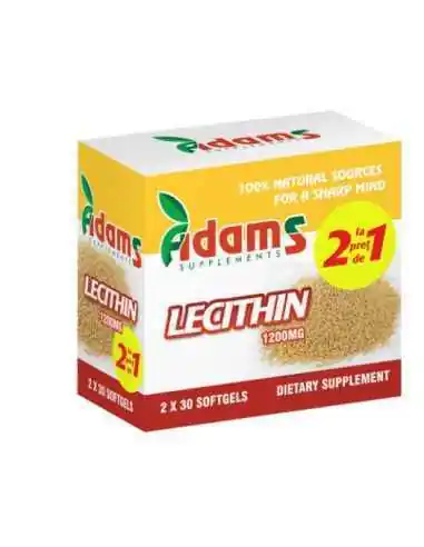 LECITINA 1200MG 30CPS 1+1 GRATIS Adams Vision, Sistemul nervos