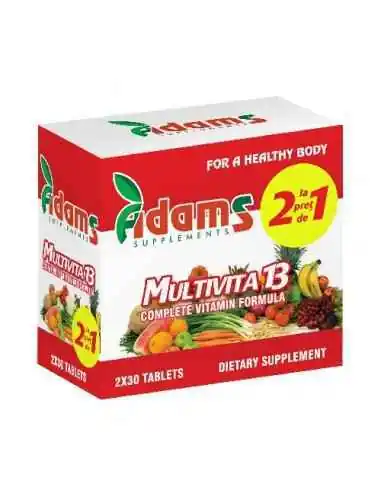 MULTIVITA 13 30CPR 1+1 GRATIS Adams Vision, REMEDII NATURISTE