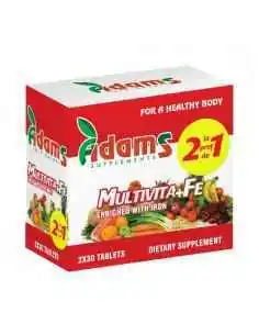 MULTIVITA+FE 30CPR 1+1 GRATIS Adams Vision, REMEDII NATURISTE