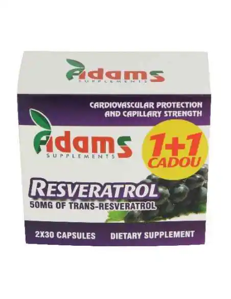 RESVERATROL 50MG 30CPS 1+1 GRATIS Adams Vision, CATEGORII PRODUSE