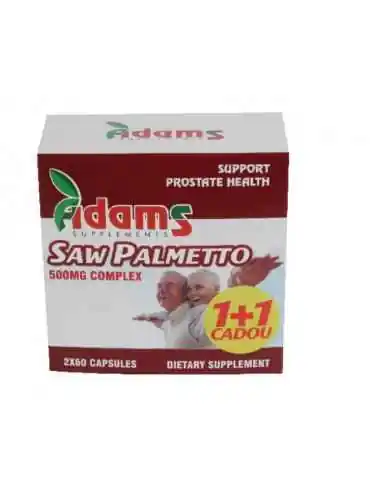 SAW PALMETTO 500MG 60CPS 1+1 GRATIS Adams Vision, Prostata