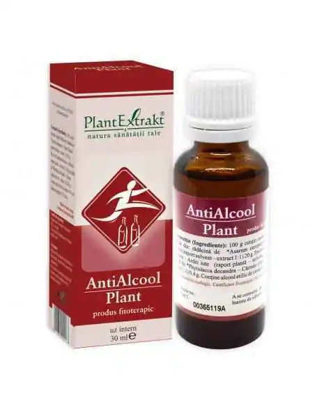 Antialcool Plant 30ml PlantExtrakt, REMEDII NATURISTE
