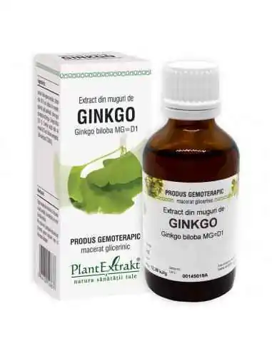 Extract din Muguri de Ginkgo biloba 50ml PlantExtrakt, Sistemul nervos