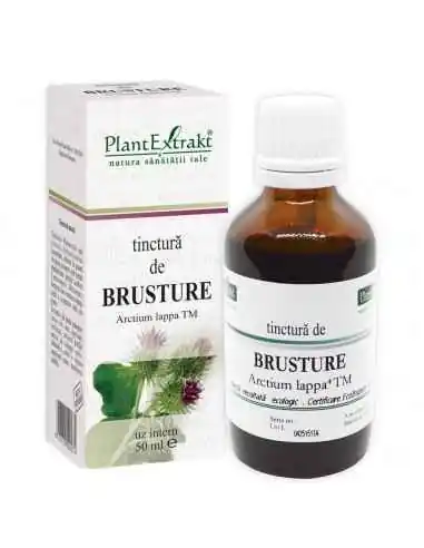 Tinctura de Brusture 50ml PlantExtrakt, TINCTURI CU ALCOOL