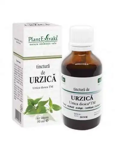 Tinctura de Urzica 50ml PlantExtrakt, TINCTURI CU ALCOOL