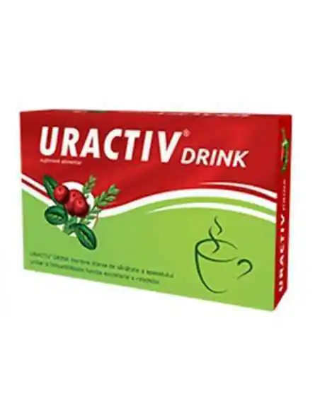 Uractiv Drink 8 plicuri + 2 plicuri GRATIS Fiterman Pharma, Retentie hidrica