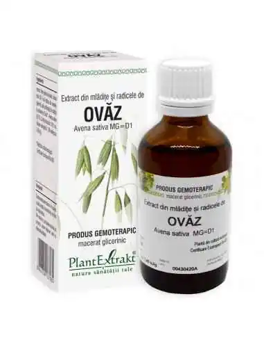 Extract mladite radicele de ovaz 50 ml PlantExtrakt, Sistemul nervos