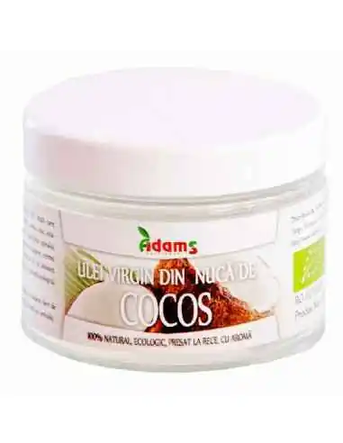 ULEI DE COCOS VIRGIN ECOLOGIC 500ML ADAMS VISION, ULEIURI VEGETALE